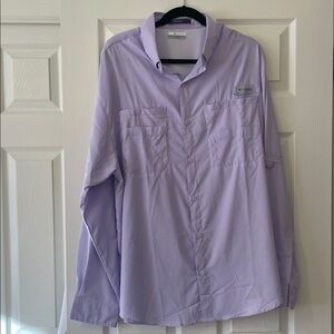 Columbia Light Purple Long Sleeve Shirt